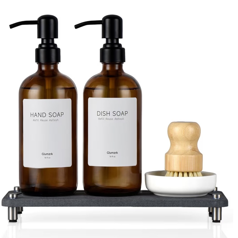 2 Pack Kitchen Soap Dispenser Set